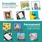Chalk Markers for Blackboard, Chalkboard, Window, Bistro, Car Glass, Board, Wall Calendar (10 Pack, 6mm Reversible Tip) - Wet Wipe Erasable Liquid Chalk Pens | Chalkboard Markers Erasable